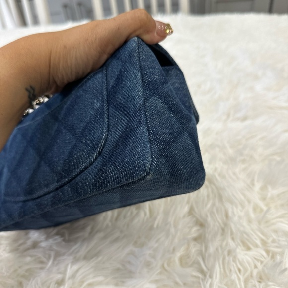 CHANEL Dark Denim Mini Classic Flap - Picture 5 of 11